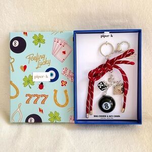 Viral Piper K Lucky Magic 8 Ball Key Chain / Bag Charm